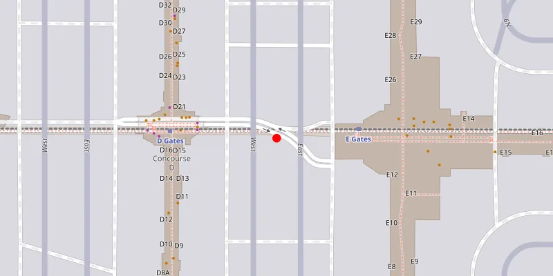 Atlanta Hartsfield-Jackson airport location view