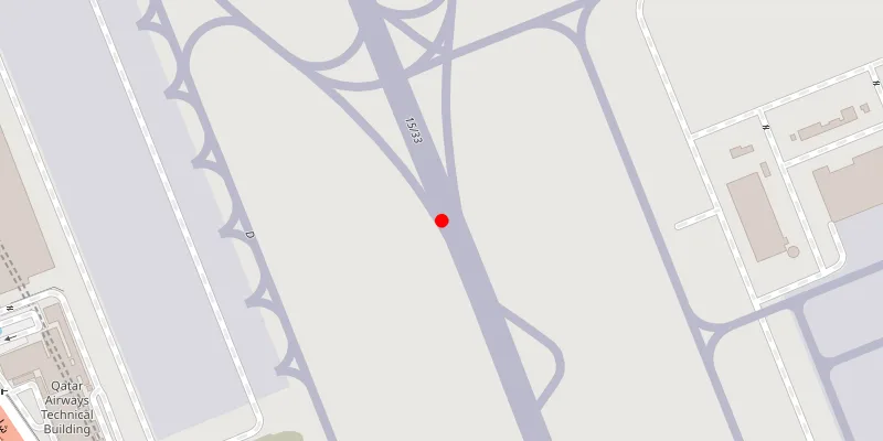 Doha Hamad International airport location view