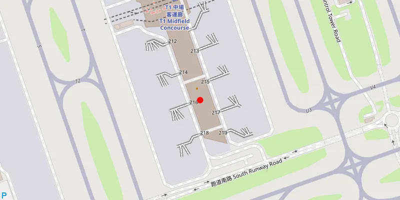 Hong Kong International airport location view