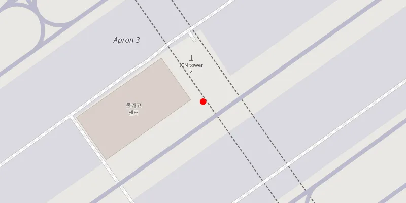 Seoul Incheon airport location view