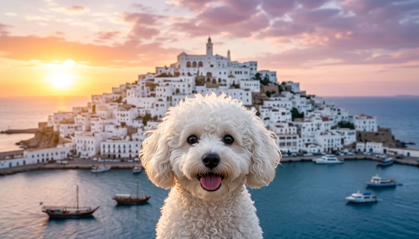 Dog travelling to Algeria
