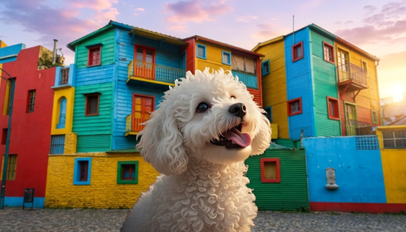 Dog travelling to Argentina