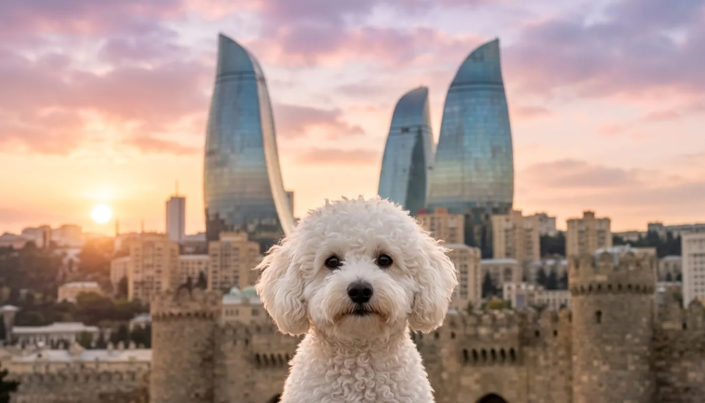 Dog travelling to Azerbaijan