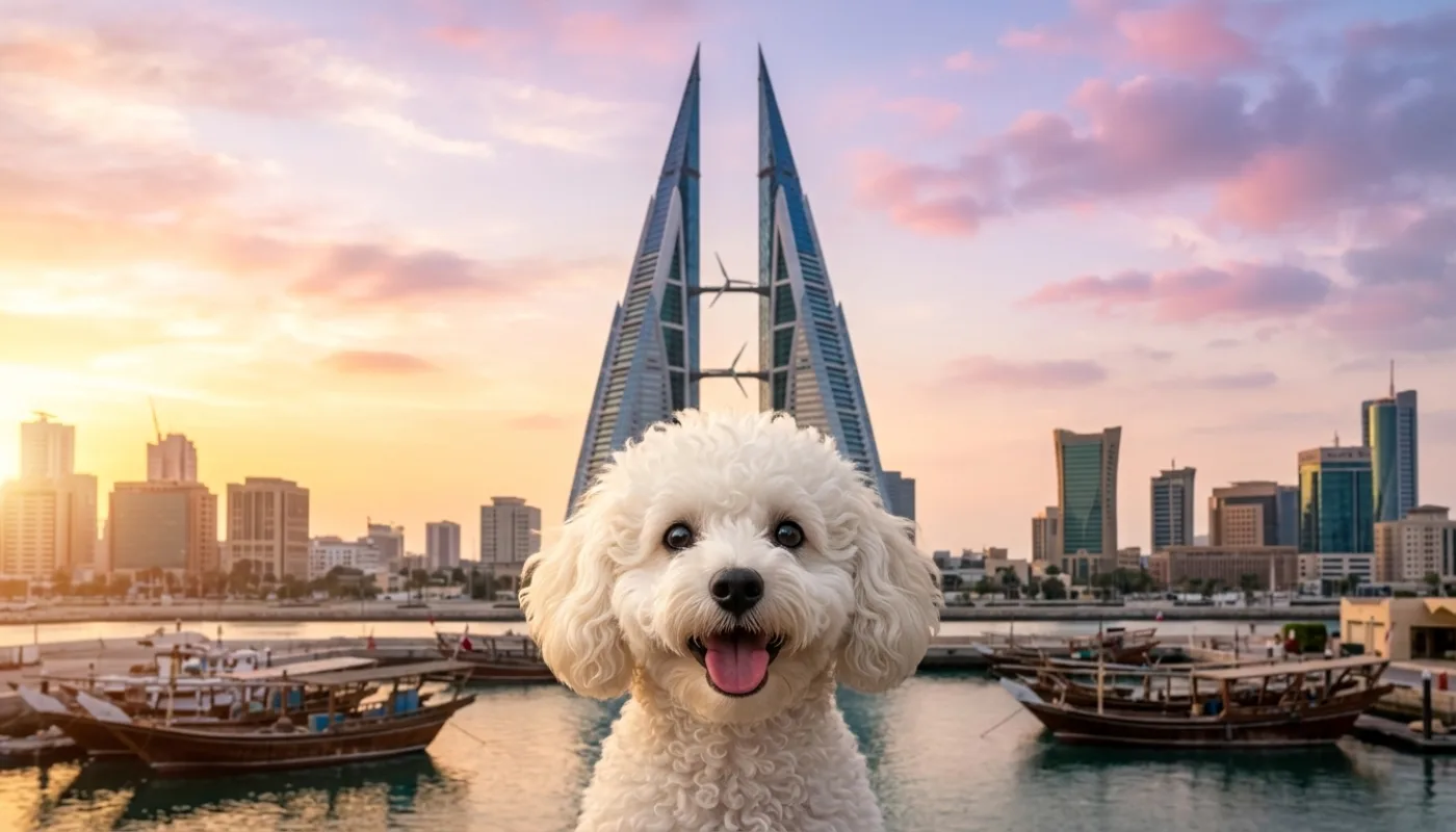 Dog travelling to Bahrain