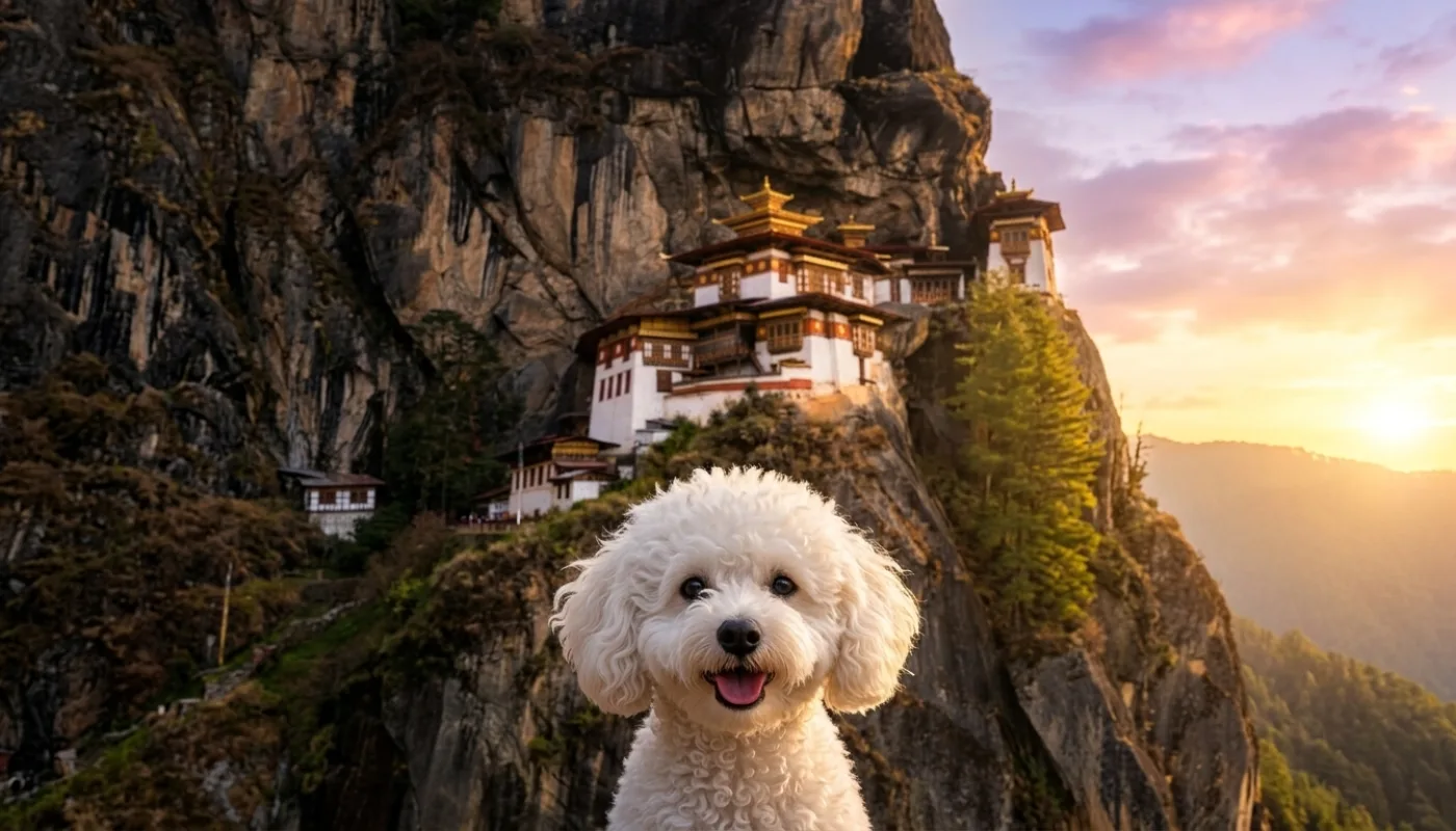 Dog travelling to Bhutan