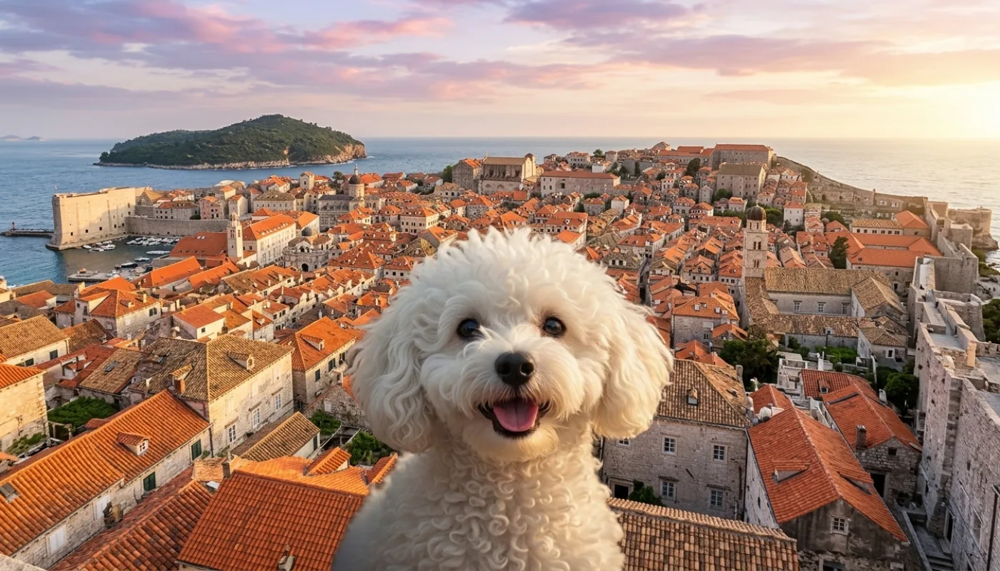 Dog travelling to Croatia
