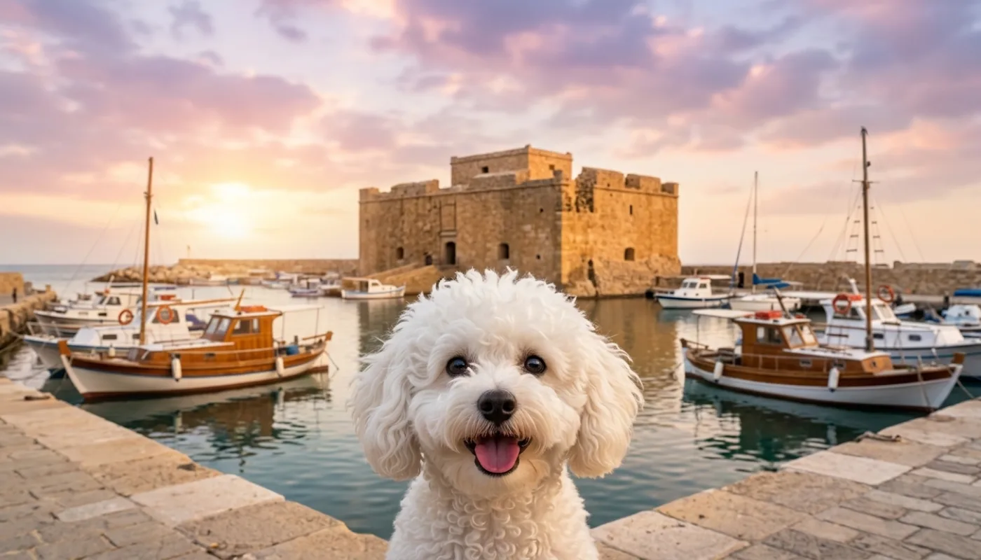 Dog travelling to Cyprus