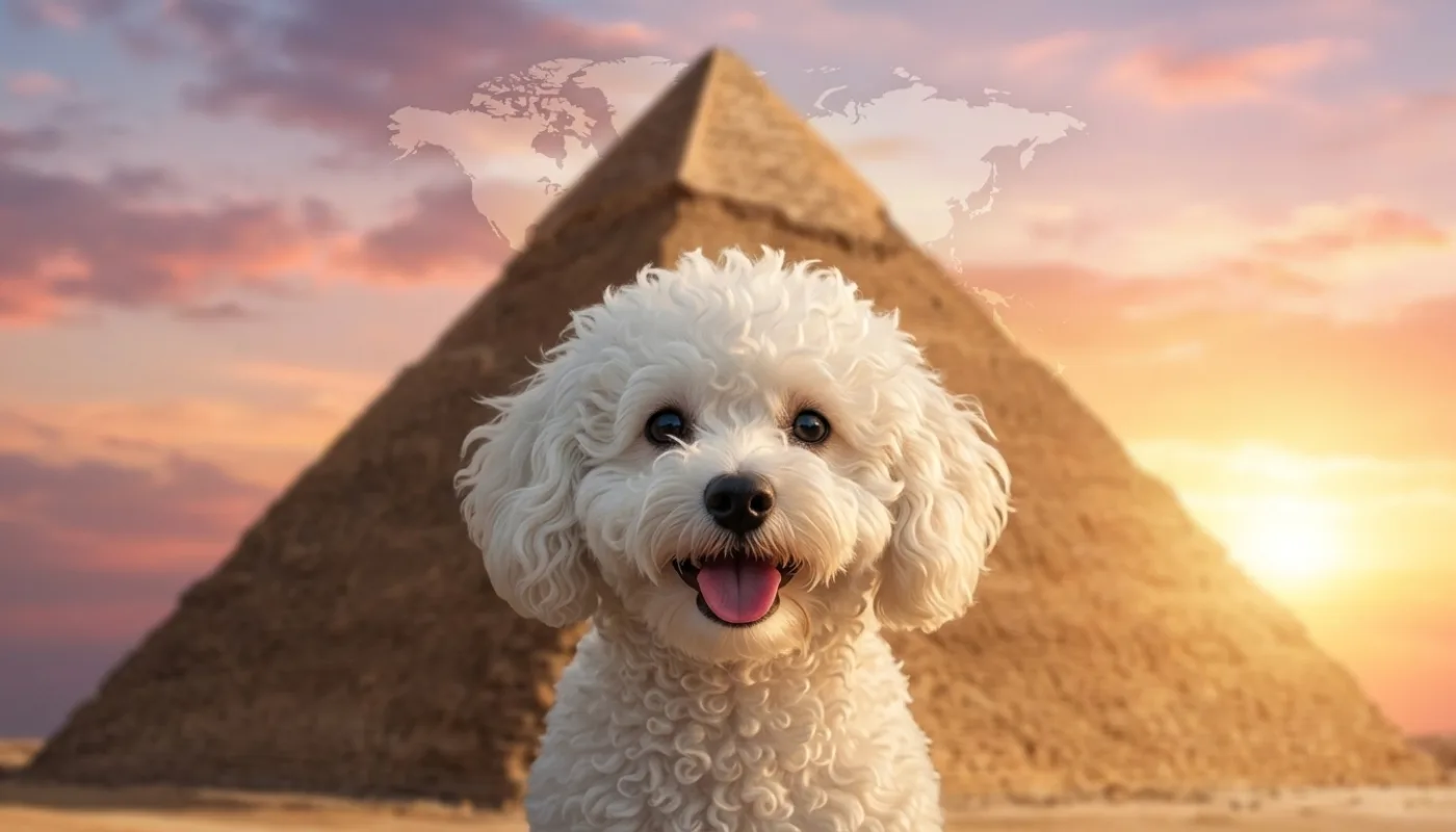 Dog travelling to Egypt