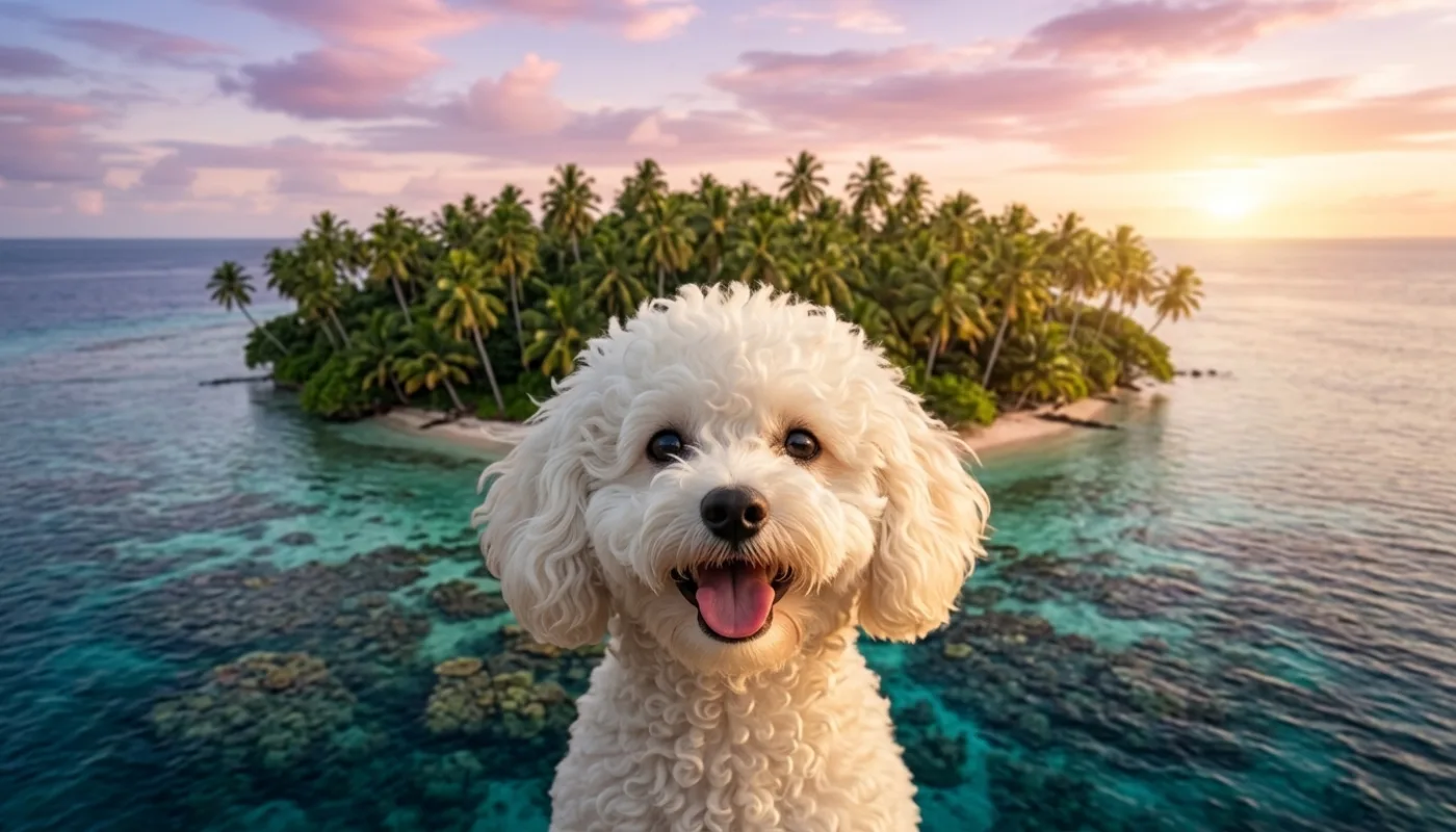 Dog travelling to Fiji