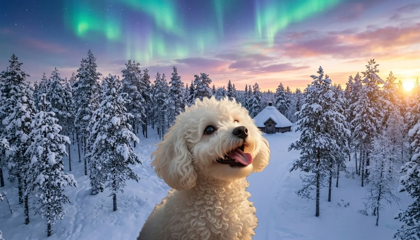 Dog travelling to Finland