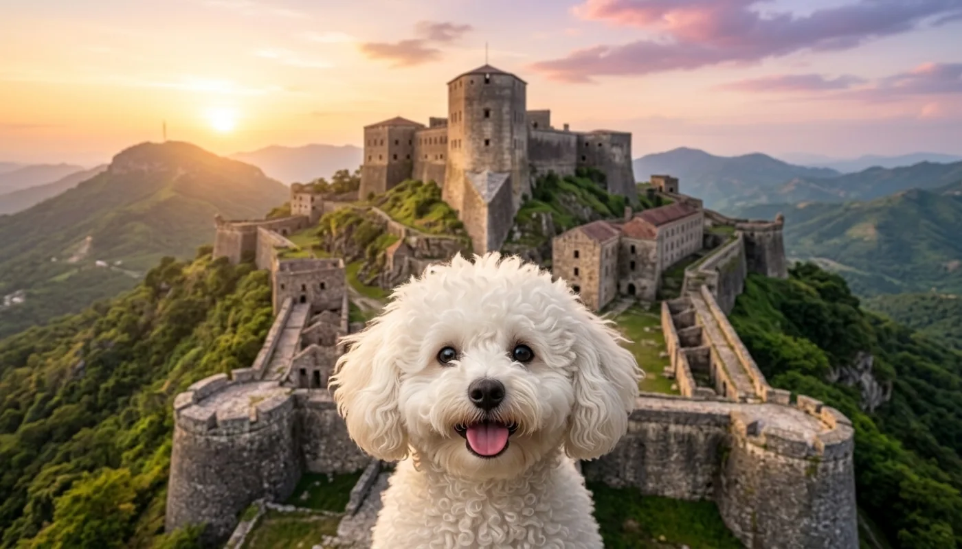 Dog travelling to Haiti