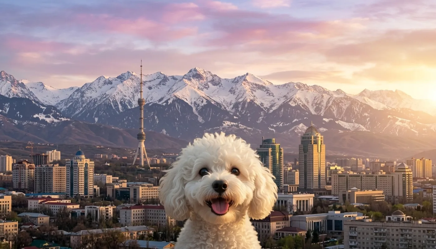 Dog travelling to Kazakhstan