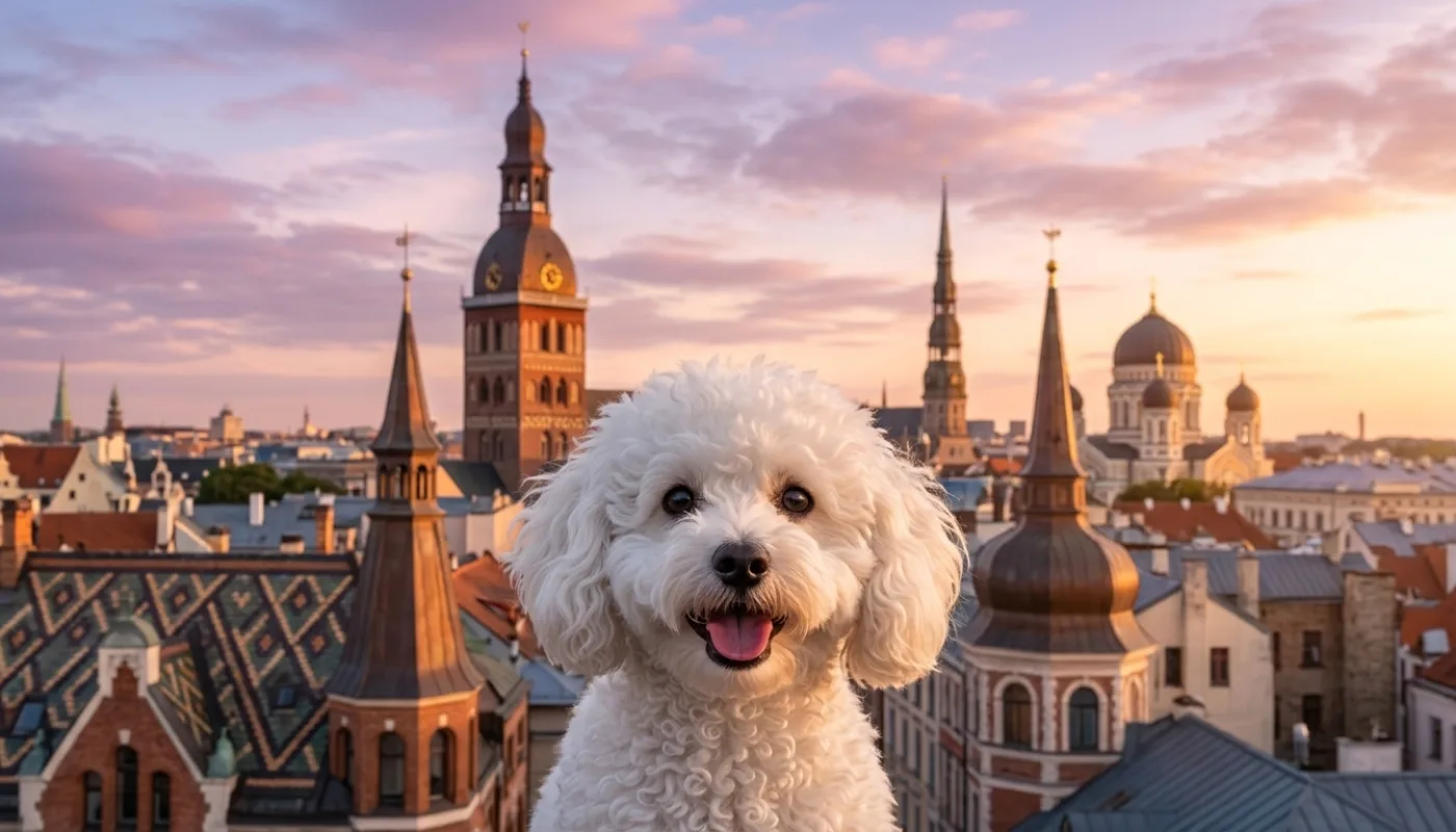 Dog travelling to Latvia
