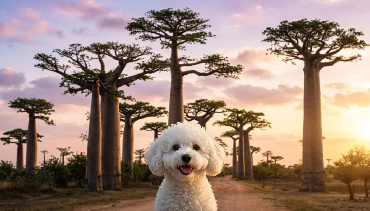 Dog travelling to Madagascar