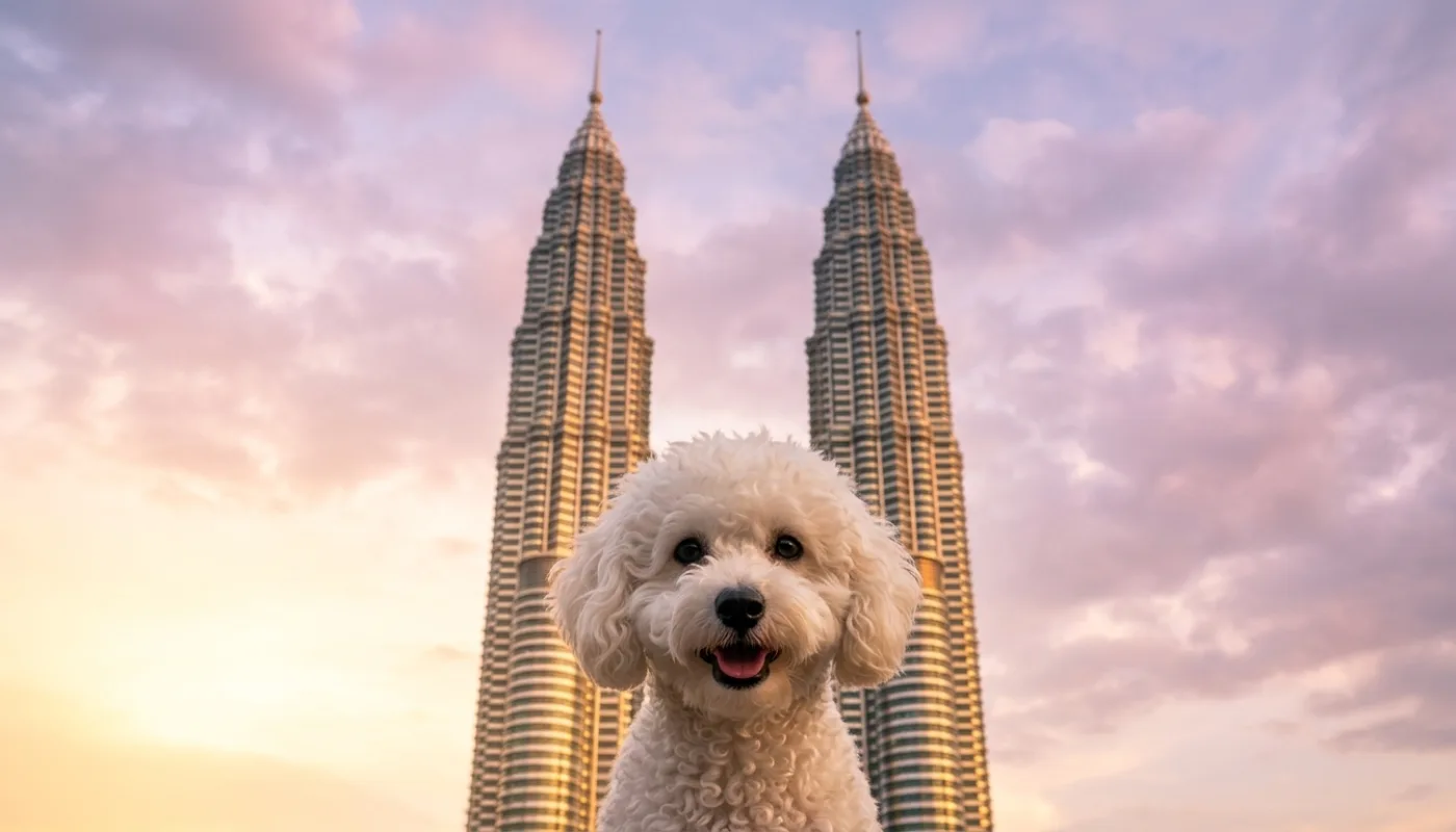 Dog travelling to Malaysia