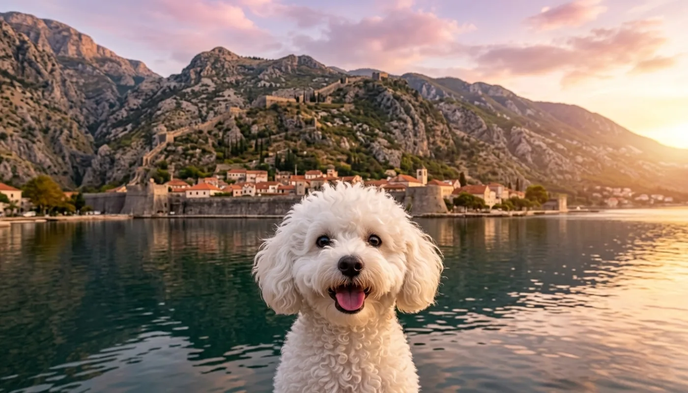 Dog travelling to Montenegro