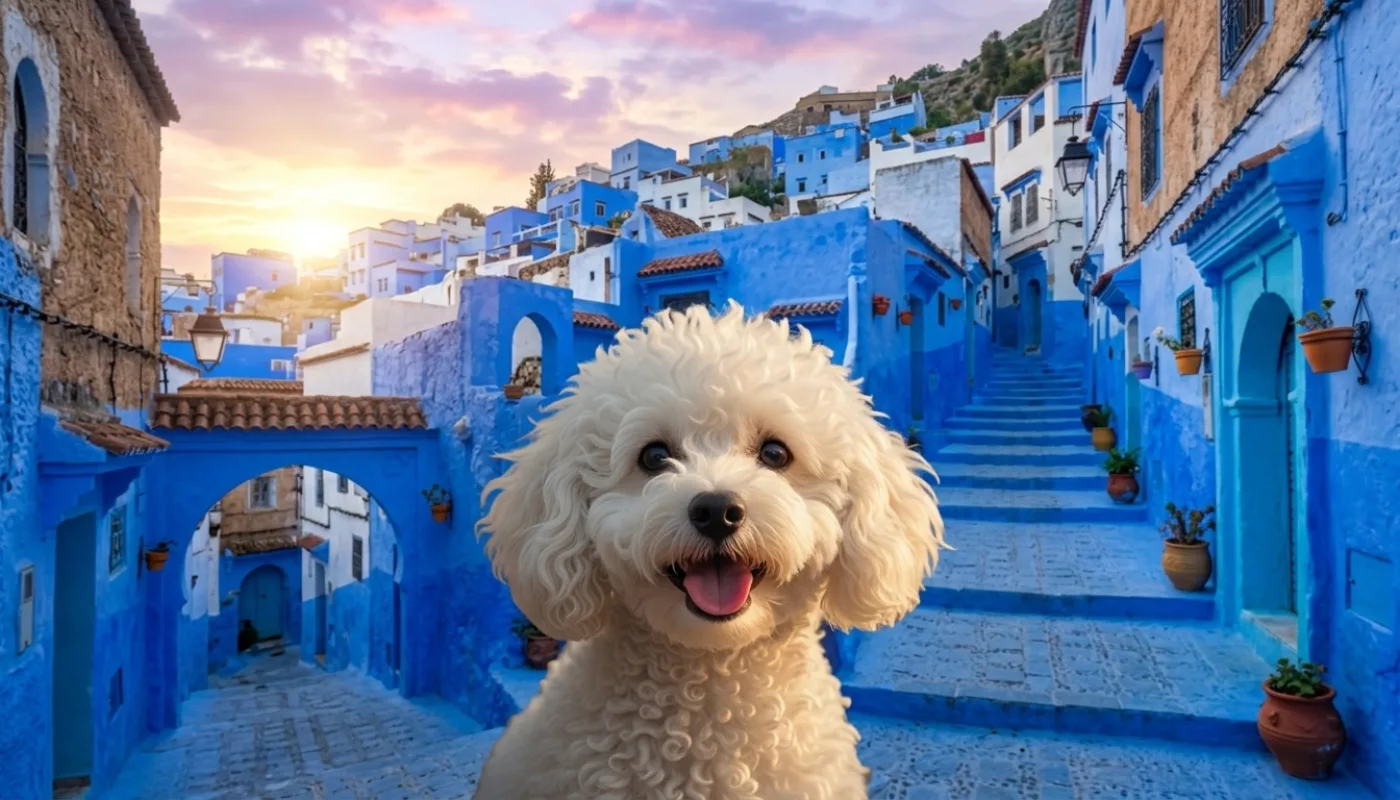Dog travelling to Morocco