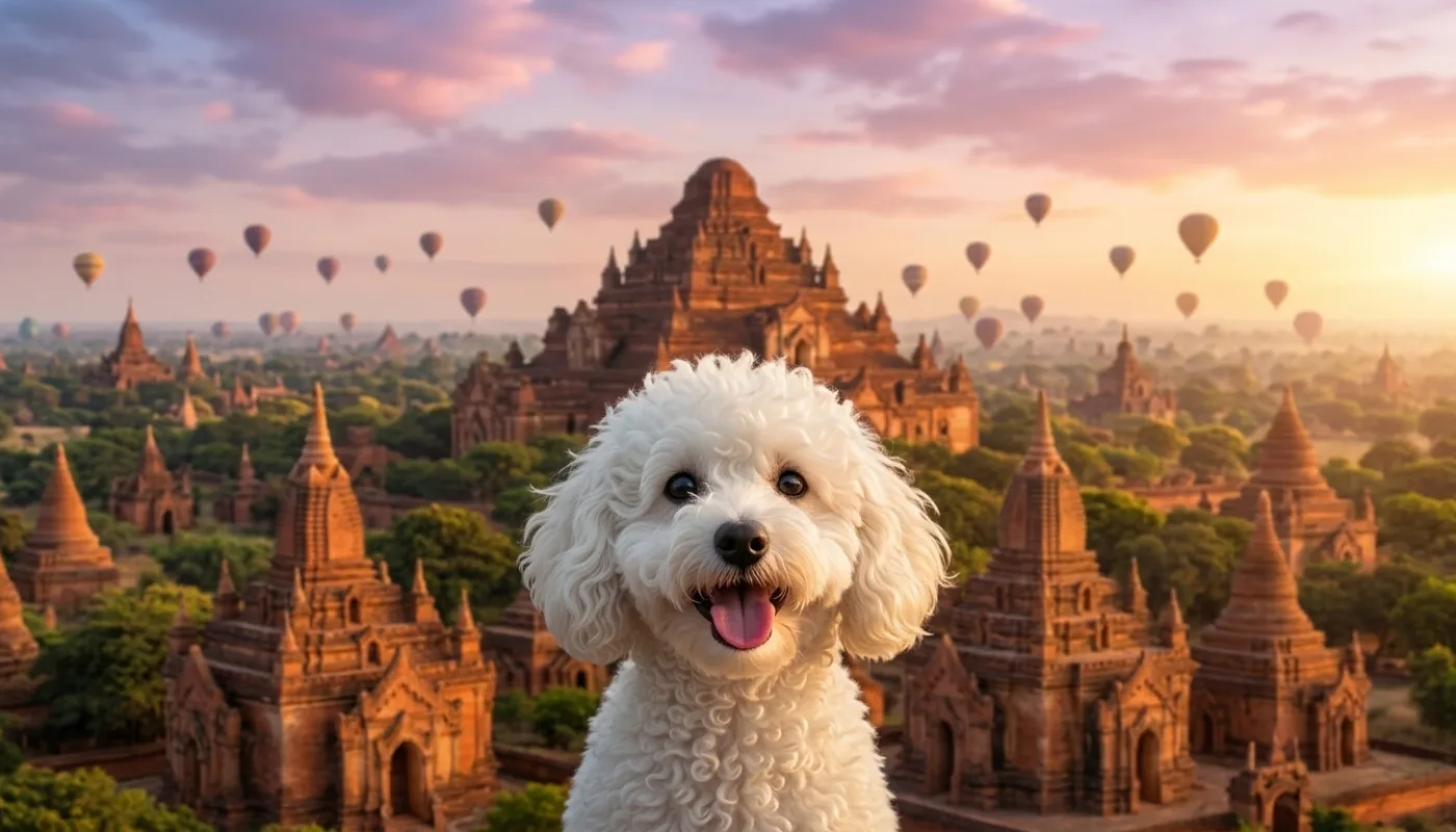 Dog travelling to Myanmar