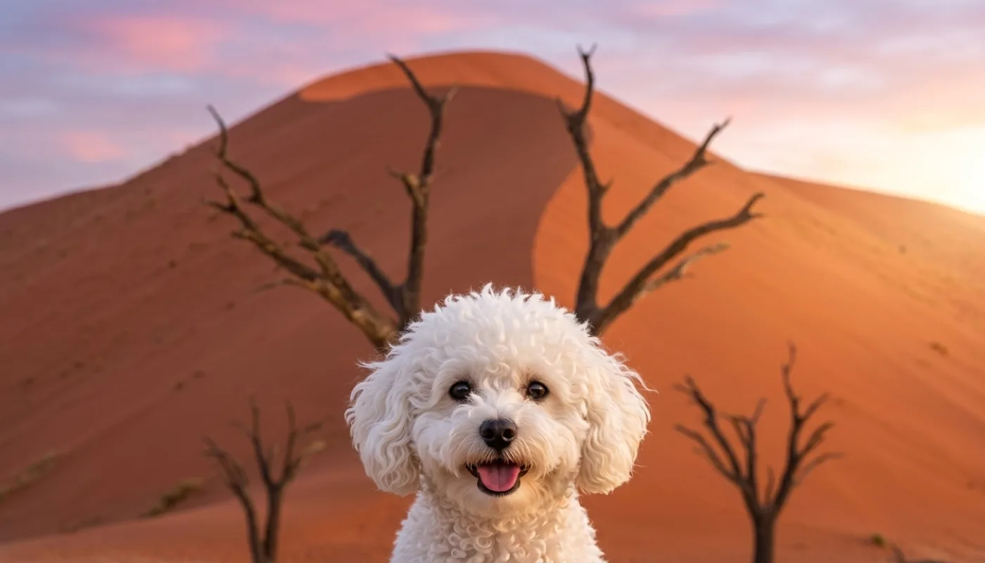 Dog travelling to Namibia