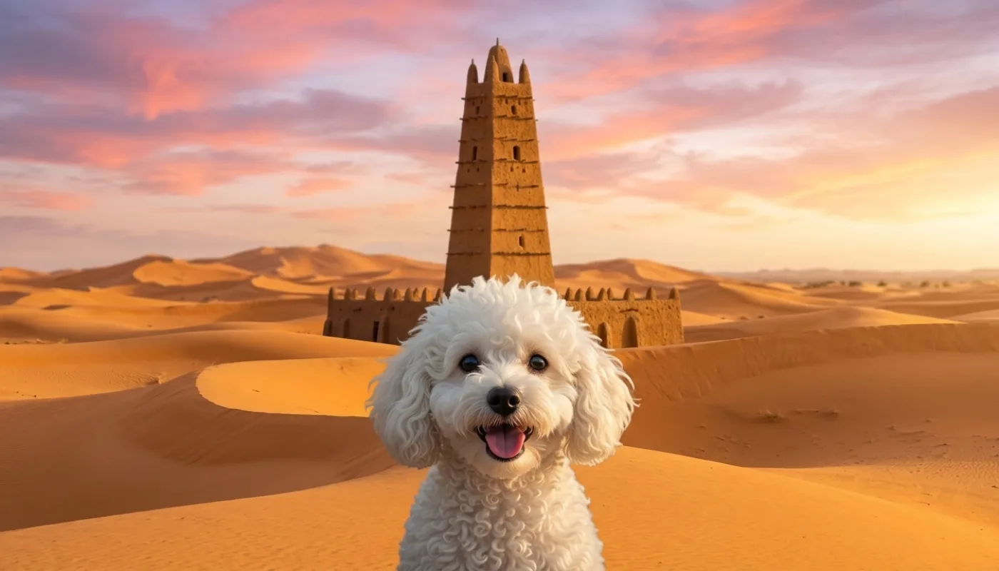 Dog travelling to Niger