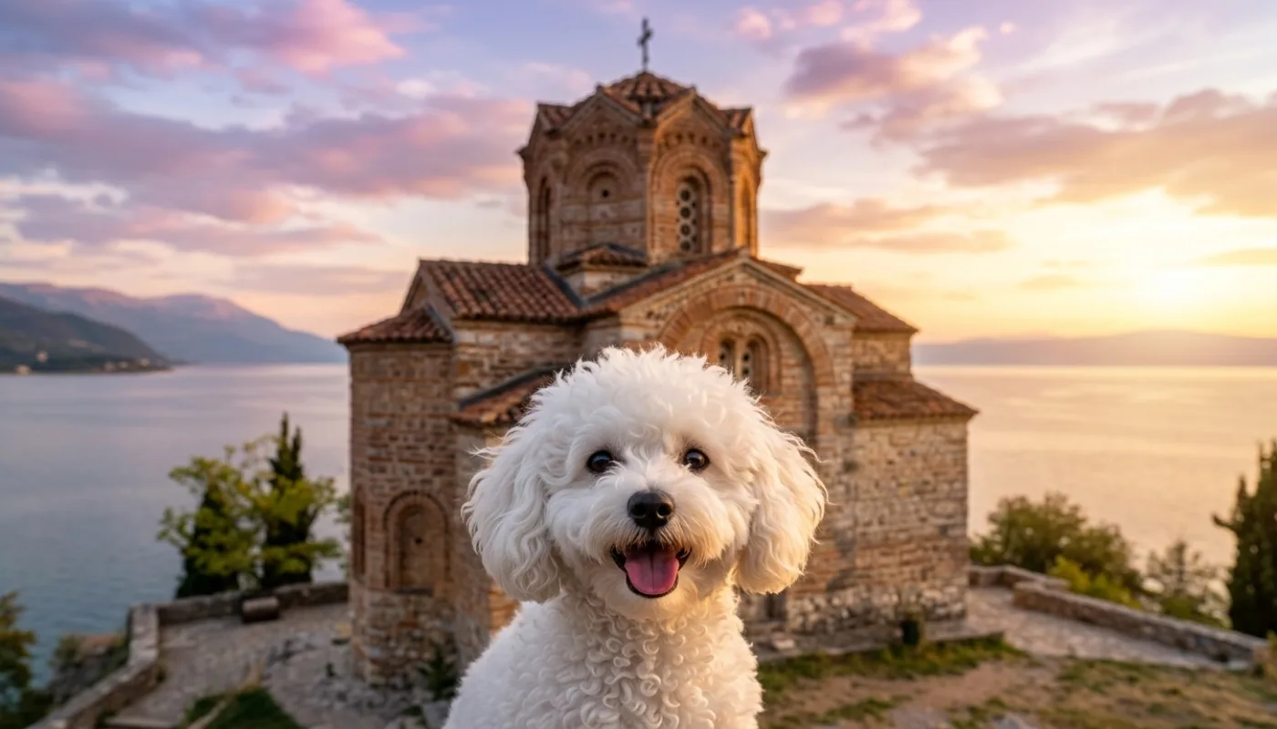 Dog travelling to North Macedonia