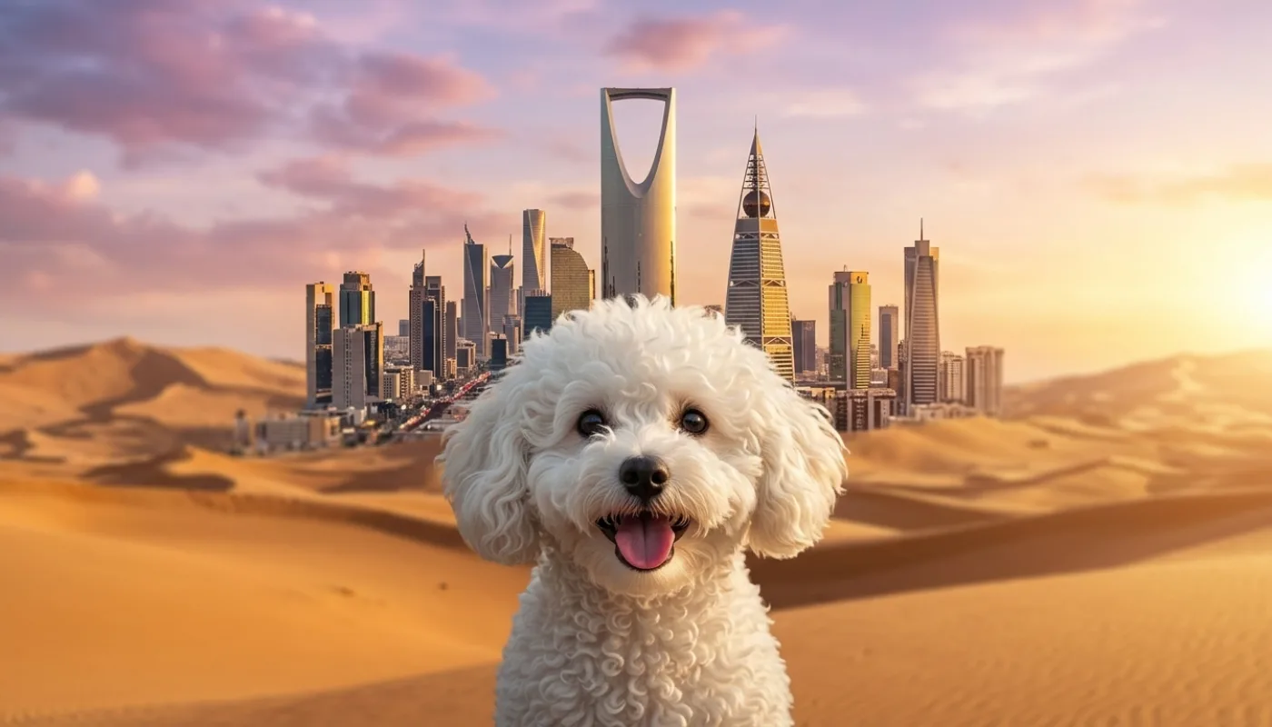 Dog travelling to Saudi Arabia
