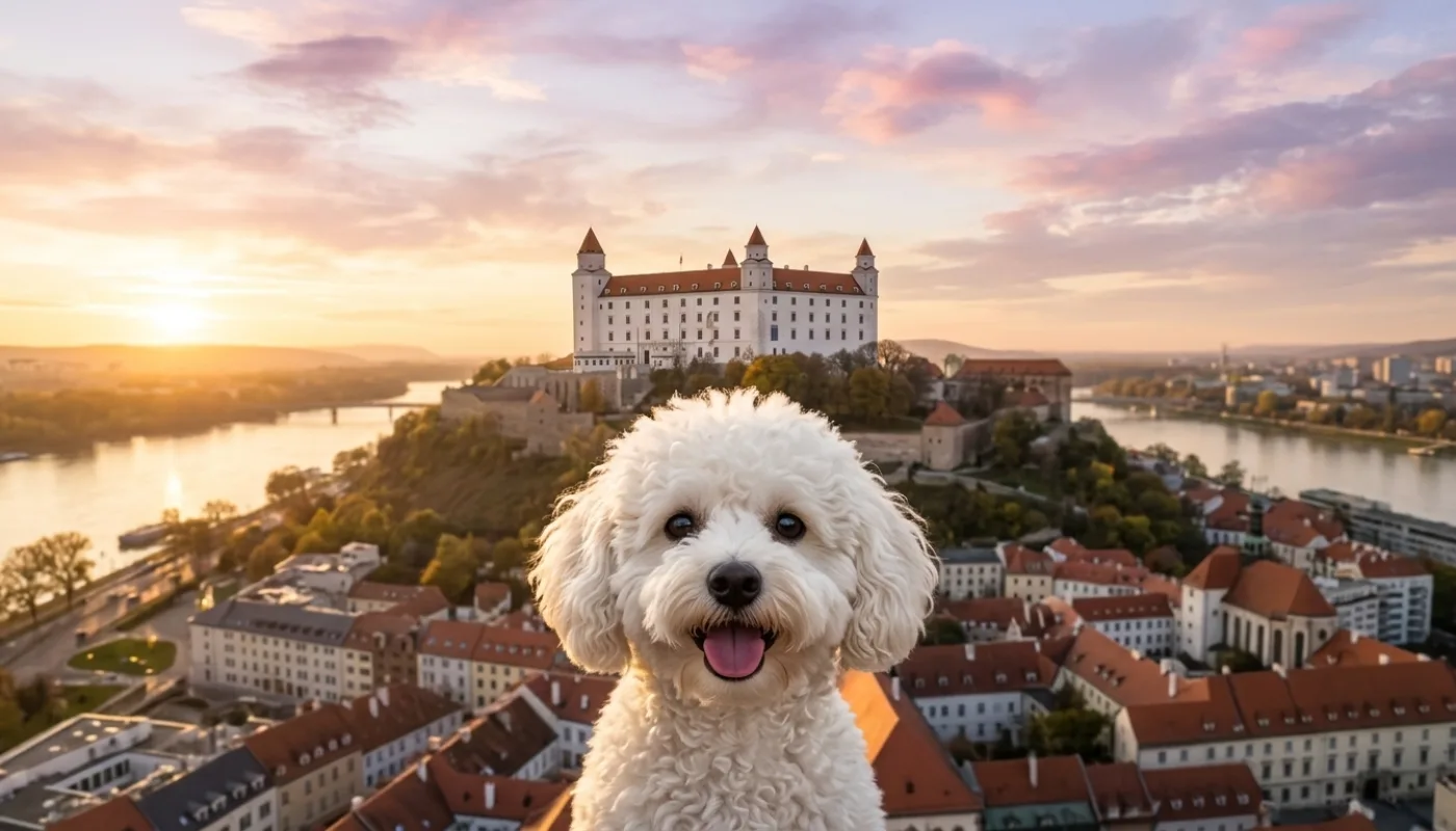 Dog travelling to Slovakia