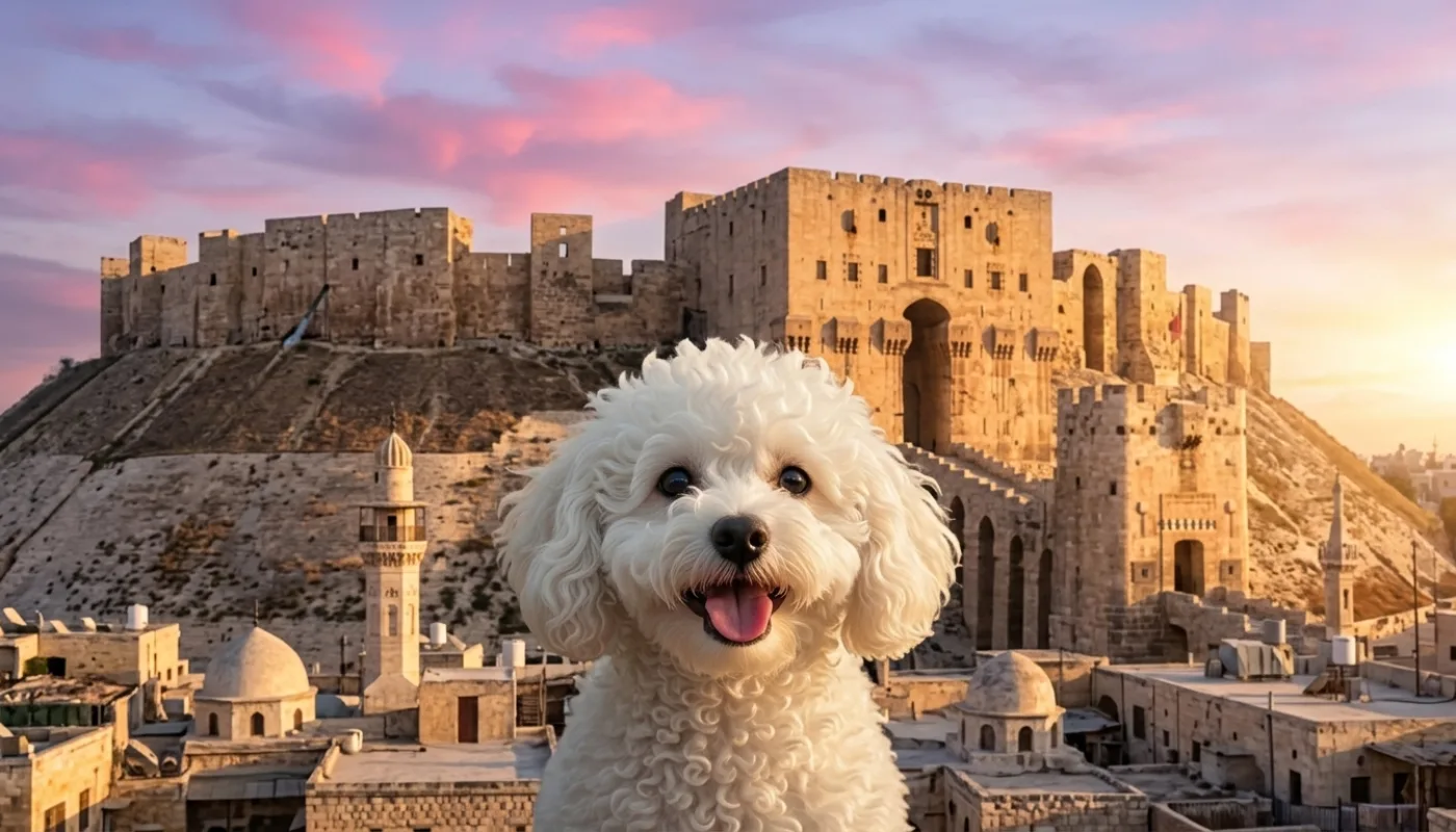Dog travelling to Syria