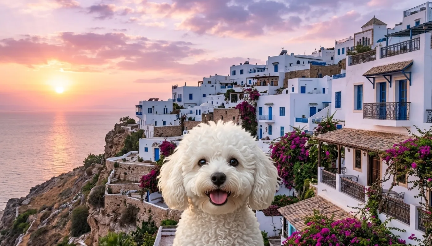 Dog travelling to Tunisia