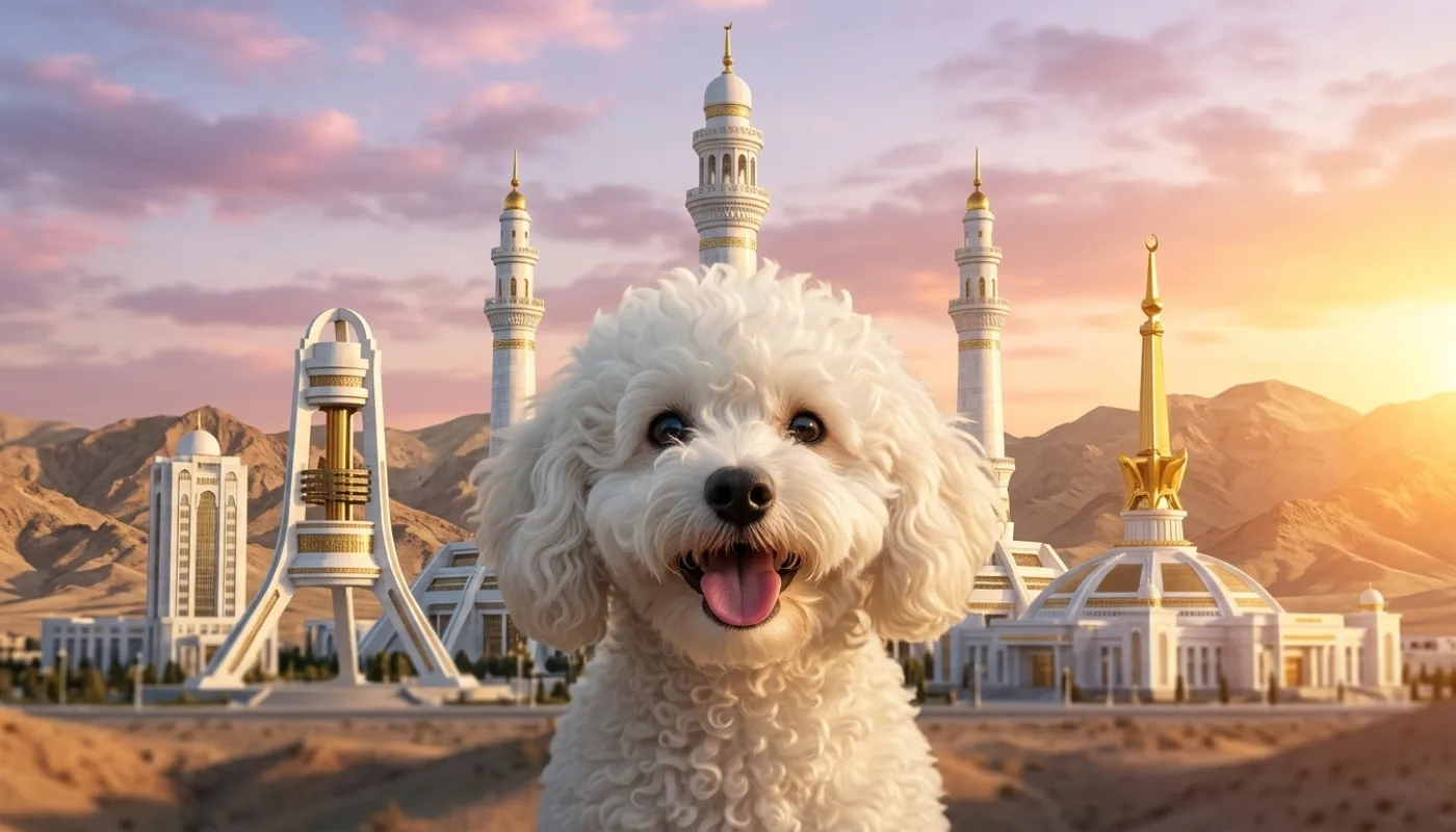 Dog travelling to Turkmenistan