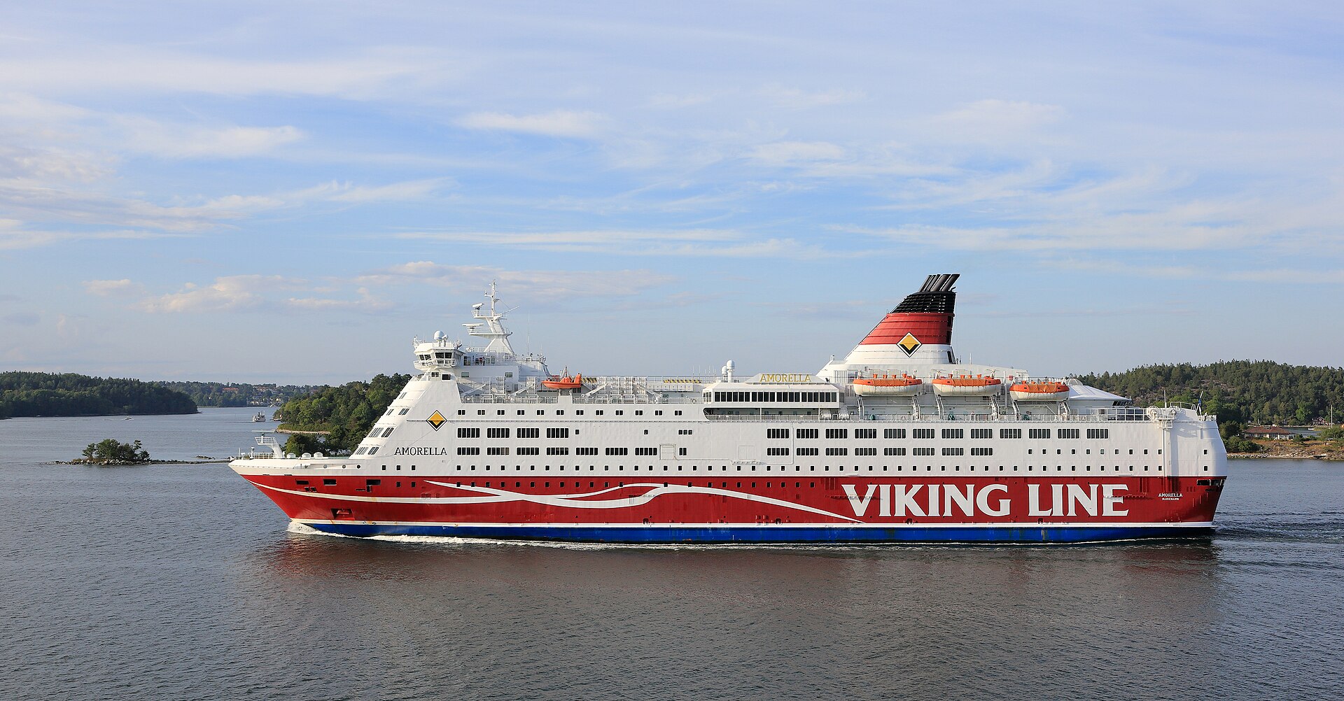 Viking Line MS Amorella ferry at sea
